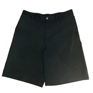 NIKE FIT DRY GOLF Black Flat Front Golf Chinos Size 32 EUC!